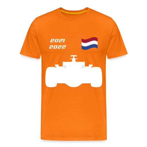 MAX VERSTAPPEN Make it a Double - Mannen Premium T-shirt - orange
