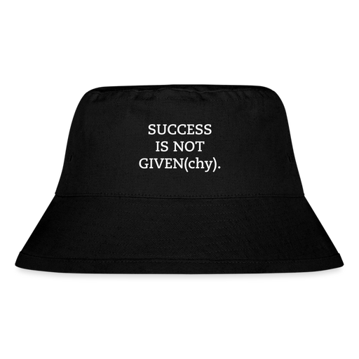 SUCCESS IS NOT GIVEN(chy). - Bucket Hat - zwart