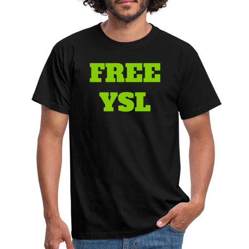 FREE YSL - Mannen T-shirt - zwart