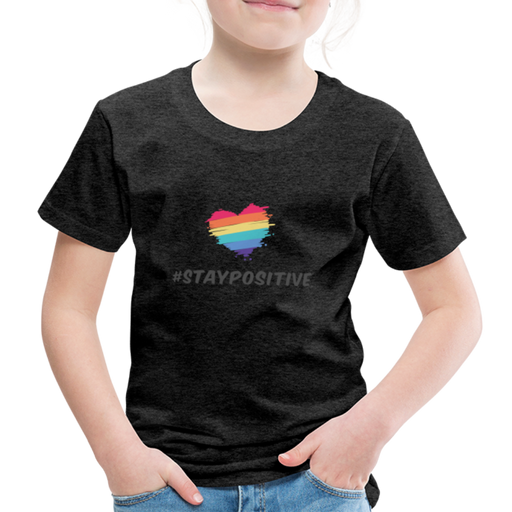 #STAYPOSITIVE Kids' Premium T-Shirt - houtskool