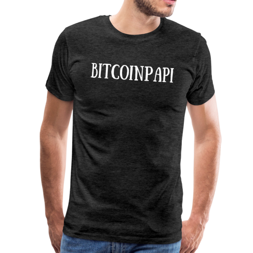 BITCOINPAPI Men’s Premium T-Shirt - houtskool