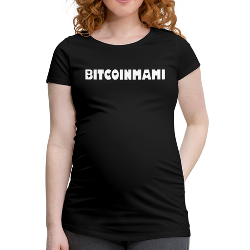 BITCOINMAMI Women's Pregnancy T-Shirt - zwart