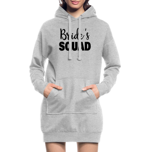 Bride's Squad Hoodie Dress - grijs gemêleerd
