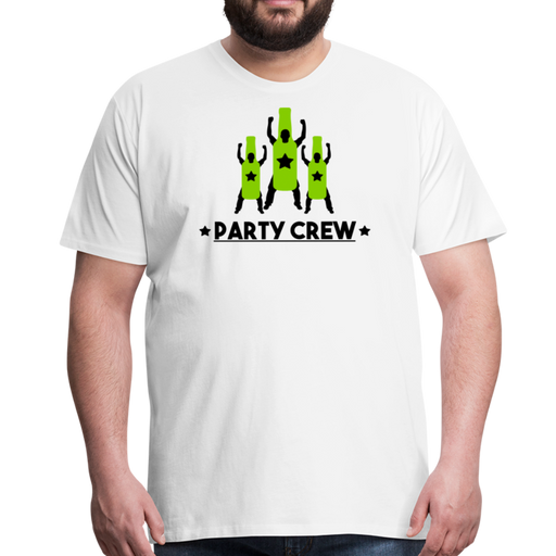 Party Crew Men’s Premium T-Shirt - wit