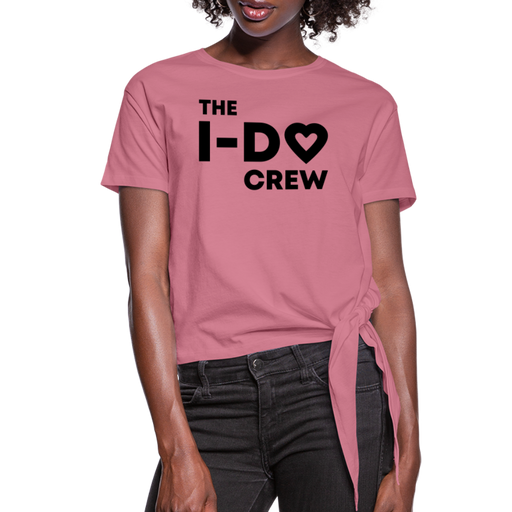 I-DO Women’s Knotted T-Shirt - malve