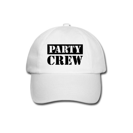 Party Crew Baseball Cap - wit/wit