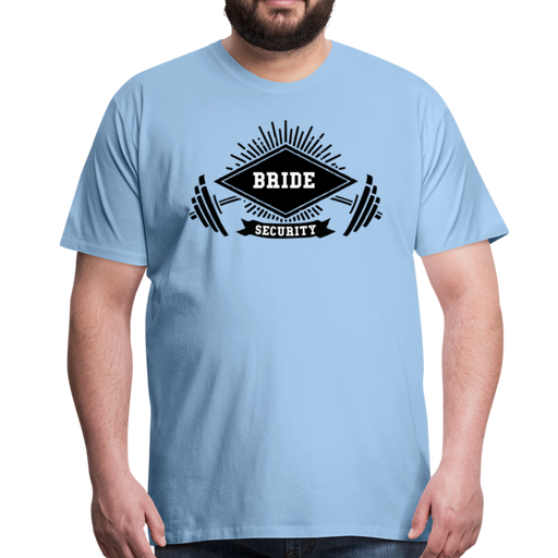 Bride Security Men’s Premium T-Shirt - sky