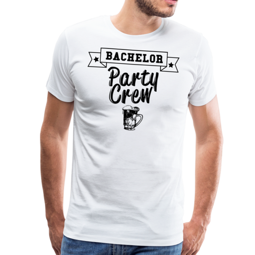 Bachelor Party Crew Men’s Premium T-Shirt - wit