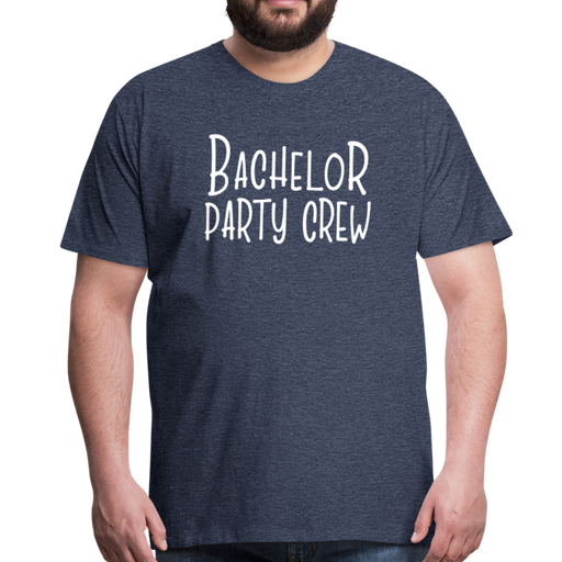 Bachelor Party Crew Men’s Premium T-Shirt - blauw gemêleerd