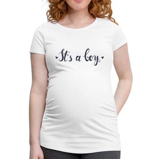 It's a Boy Women's Pregnancy T-Shirt - wit