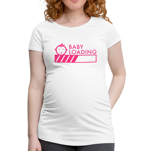 Baby Loading Women's Pregnancy T-Shirt - wit