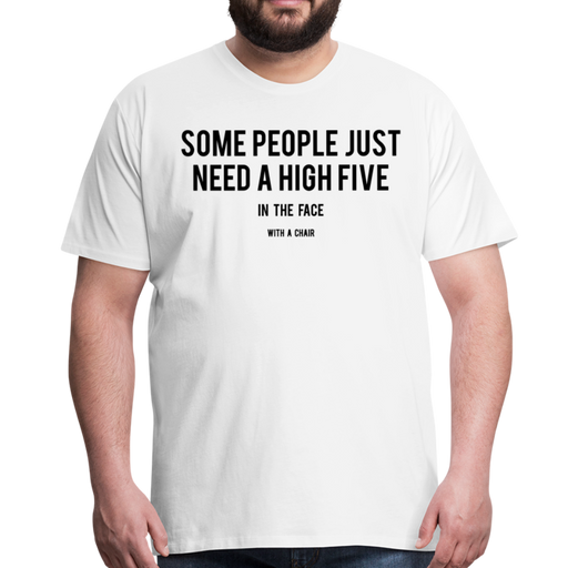High Five Men’s Premium T-Shirt - wit