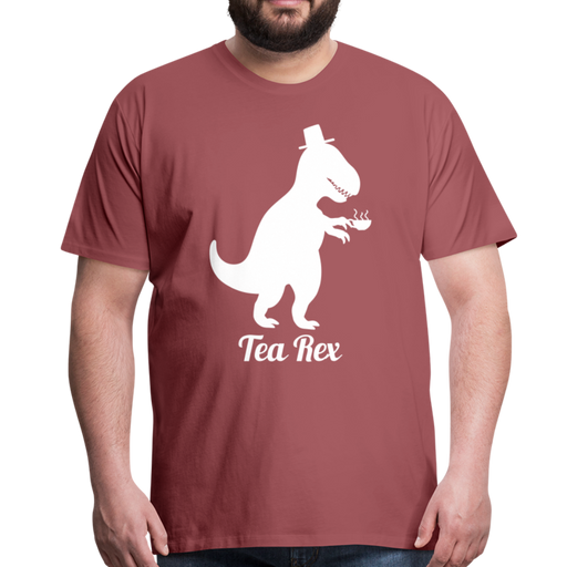 Tea Rex Men’s Premium T-Shirt - washed burgundy