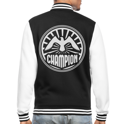 Champion College Sweatjacket - zwart/wit