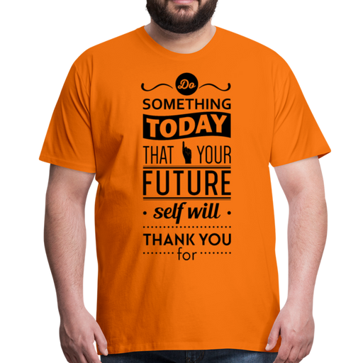 Do Something Men’s Premium T-Shirt - oranje
