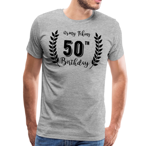 50 Men’s Premium T-Shirt - grijs gemêleerd