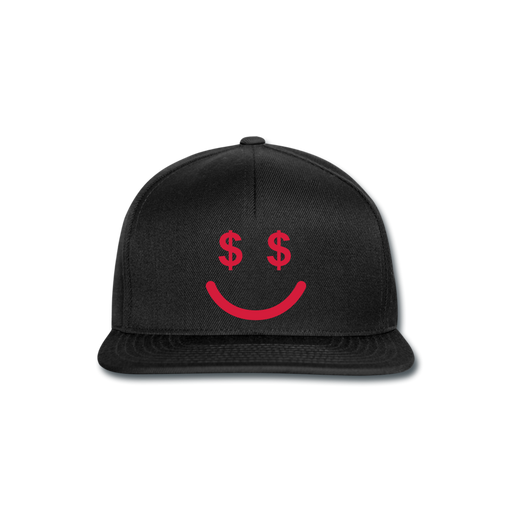 Money Smile Snapback Cap - zwart/zwart