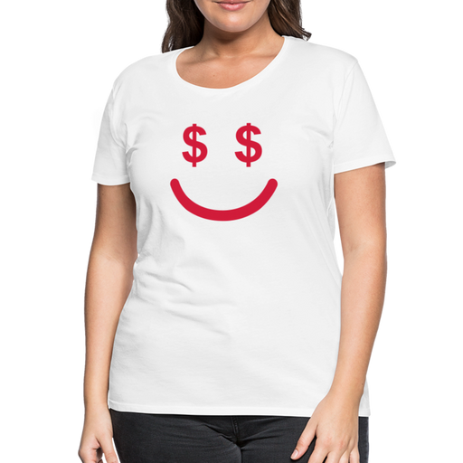 Money Smile Women’s Premium T-Shirt - wit