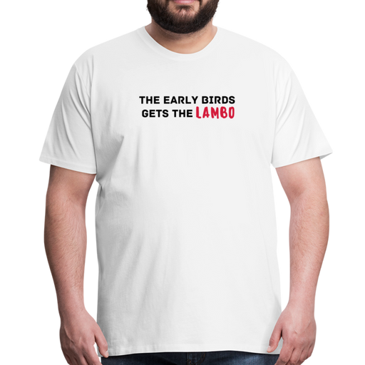 LAMBO Men’s Premium T-Shirt - wit