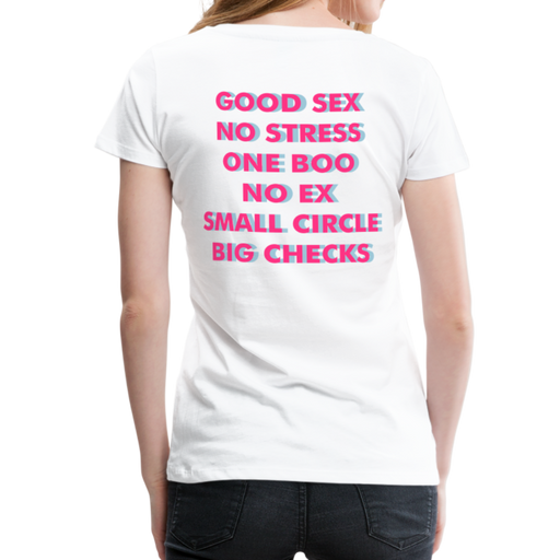 No Stress Women’s Premium T-Shirt - wit