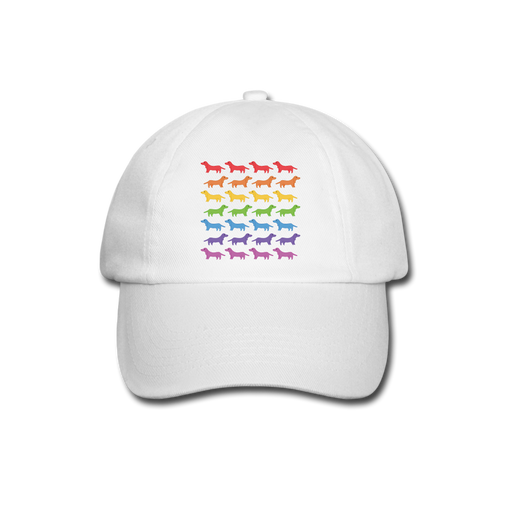 Dogs Baseball Cap - wit/wit