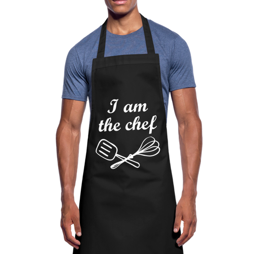 I am the Chef Cooking Apron - zwart
