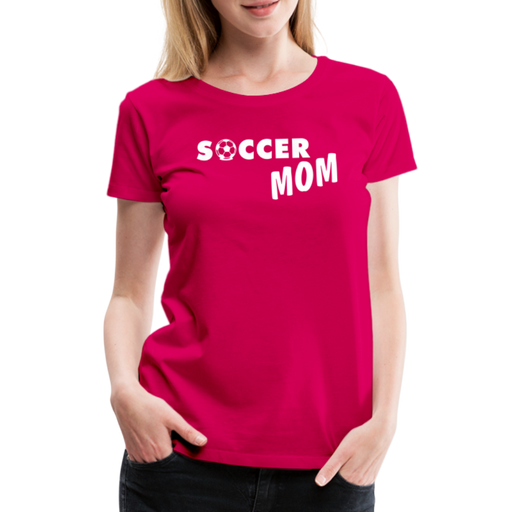 Soccer Mom - Women's Premium T-Shirt - donker roze