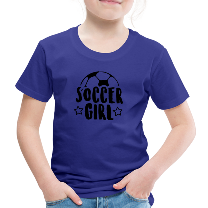 Soccer Girl - Kids' Premium T-Shirt - koningsblauw
