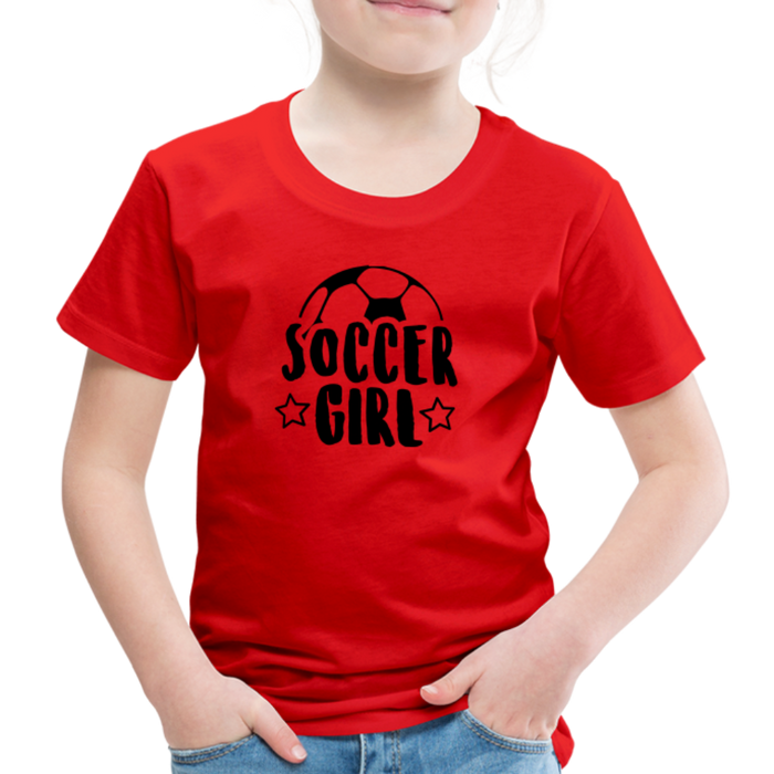 Soccer Girl - Kids' Premium T-Shirt - rood