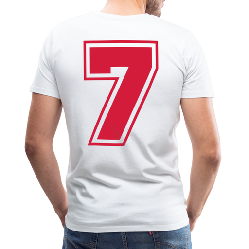 7 - Men's Premium T-Shirt - wit