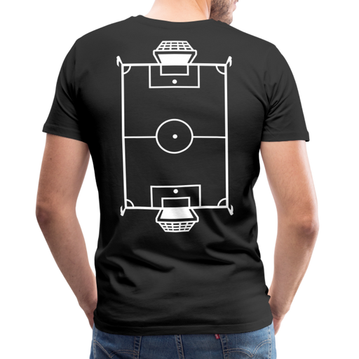 Voetbalveld - Men's Premium T-Shirt - zwart