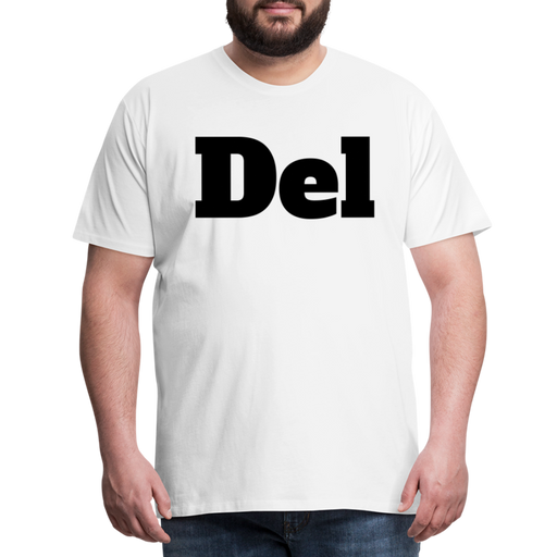 Del - Men's Premium T-Shirt - wit