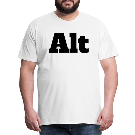 Alt - Men's Premium T-Shirt - wit
