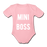 Mini Boss - Organic Short-sleeved Baby Bodysuit - light roze