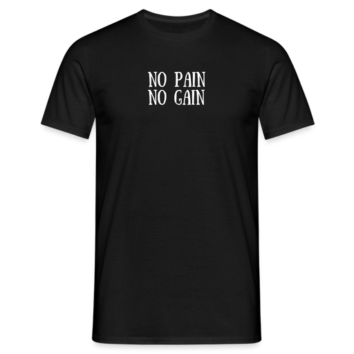 NO PAIN NO GAIN - Men's T-Shirt | Gildan - zwart