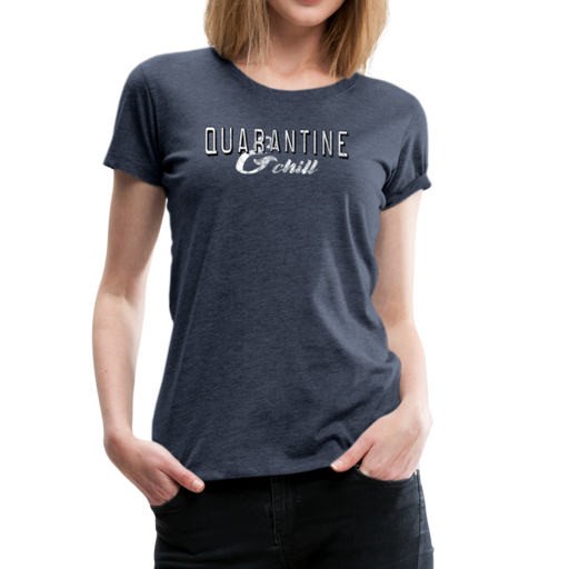 Quarantine Women’s Premium T-Shirt - blauw gemêleerd