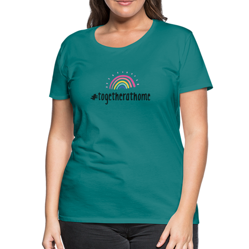 #togetherathome Women’s Premium T-Shirt - divablauw