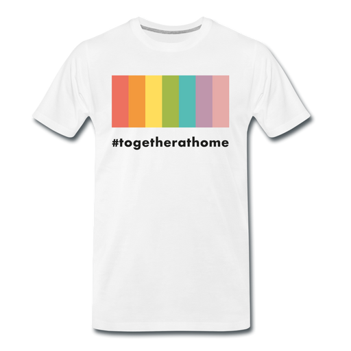 #togetherathome Men’s Premium T-Shirt - wit