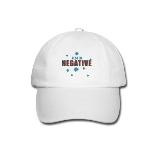 Negative Baseball Cap - wit/wit