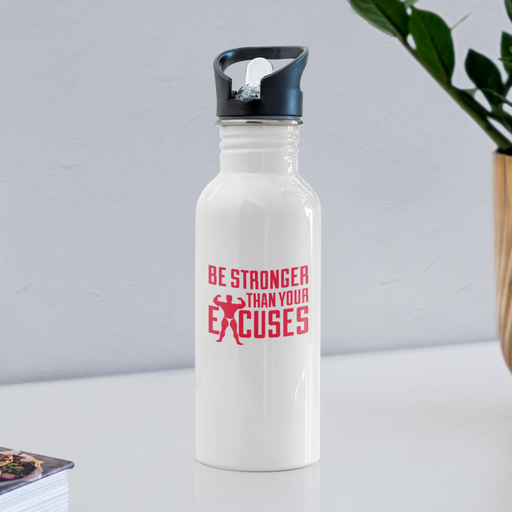 Excuses Water Bottle - wit