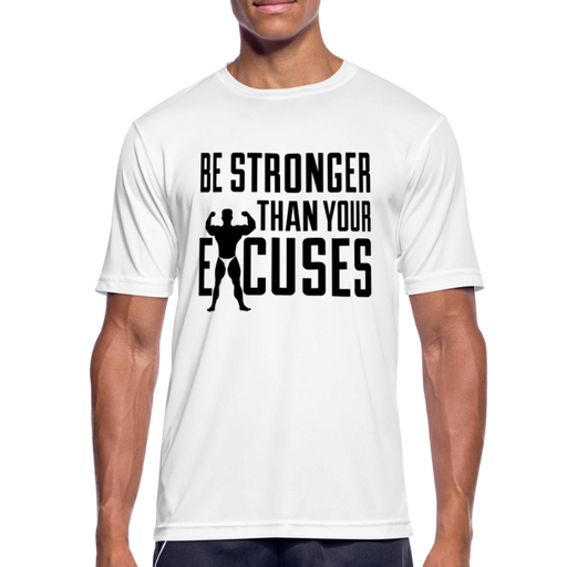 Excuses Men’s Breathable T-Shirt - wit