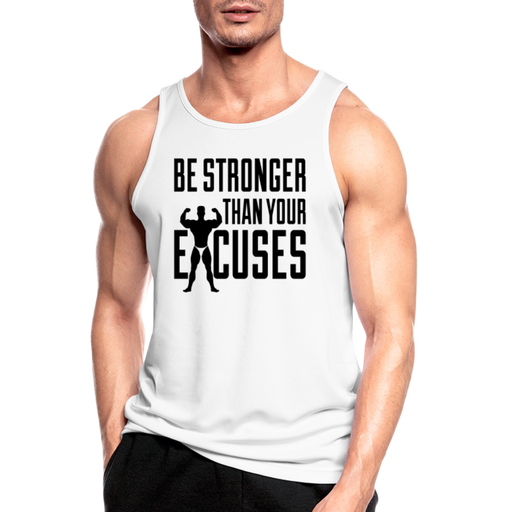 Excuses Men’s Breathable Tank Top - wit