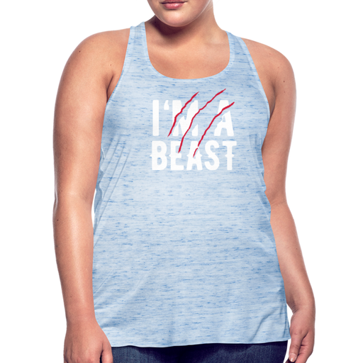 Beast Featherweight Women’s Tank Top - blauw gemêleerd