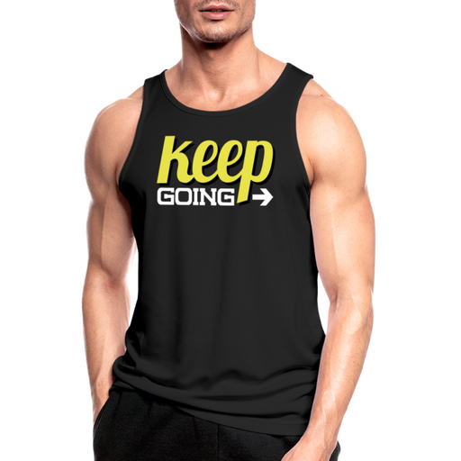 Keep Going Men’s Breathable Tank Top - zwart