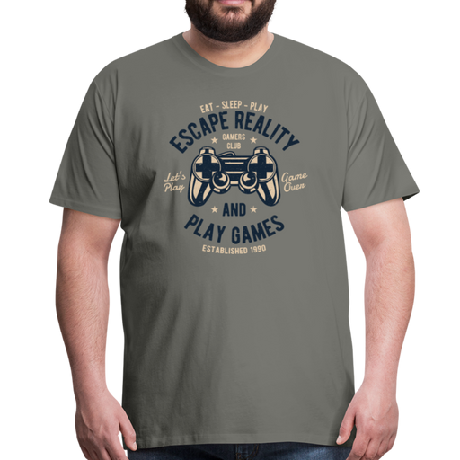 Play Games Men’s Premium T-Shirt - asfalt