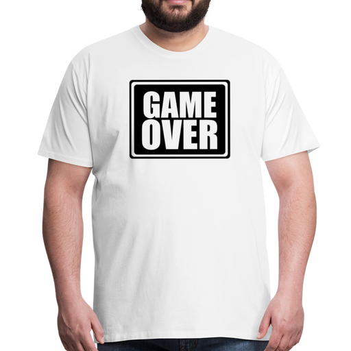 Game Over Men’s Premium T-Shirt - wit