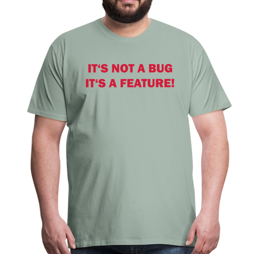Bug Men’s Premium T-Shirt - grijsgroen